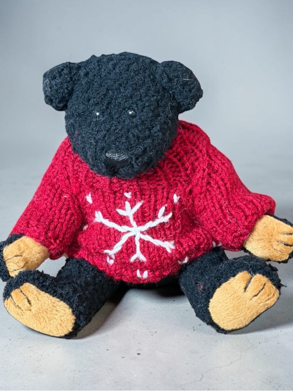 Vintage Chrisha 1988 Playful Plush Black Bear